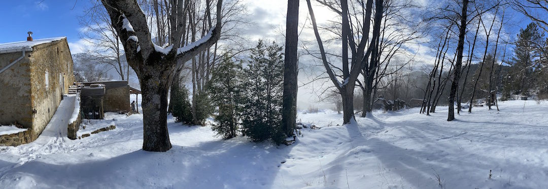 Visite hivernale du site, et préparation des chantiers de printemps